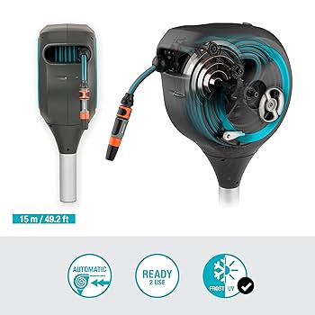 コ*チ様 GARDENA RollUp S 15m ホースリール Amazon | GARDENA(ガルデナ) スパイク式 自動巻取りホース